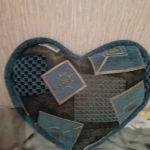 Възглавница от плат във формата на сърце