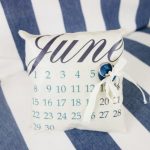 Pillow calendar para sa mga singsing