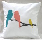 Pillow Birds on a branch