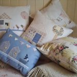 Handmade pillows successfully fit into the Provence style interior