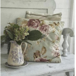 Provence style rose cushions