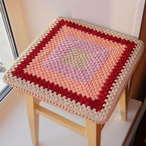 Multi-colored crochet case