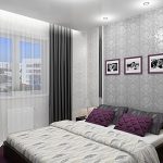Ontwerp van een kleine slaapkamer met grijze tinten
