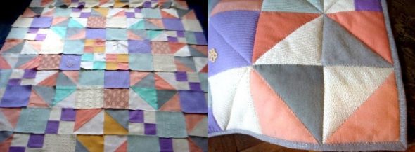 Quilting our plaid