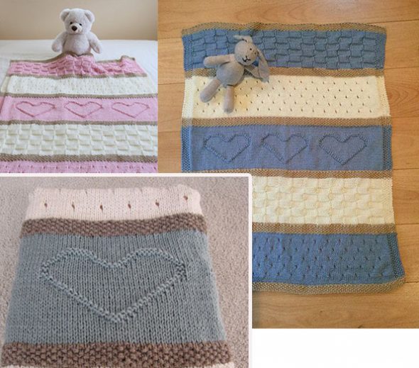 Baby blankets with three pictures