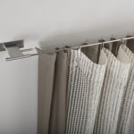 String eaves for two curtains