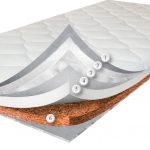 Mattress for newborns with coconut Comfort in the bed, orthopedic