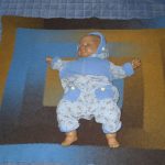 Small baby blanket blanket 10 loops