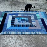 Neobičan pokrivač s kontinuiranim pletenjem 10 petlji