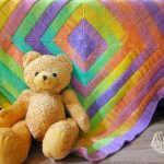 Very bright and beautiful baby blanket 10 loops