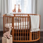 Oval baby crib mattress