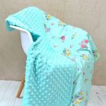 Plaid with floral fabric and Minky's plush