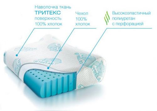 Pillows made of modern materials