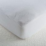 Waterproof mattress pad terry PVC-based with sides