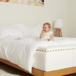 High orthopedic mattress and an additional mattress pad for a comfortable sleep.