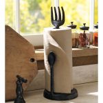 paper towel holder in the kitchen