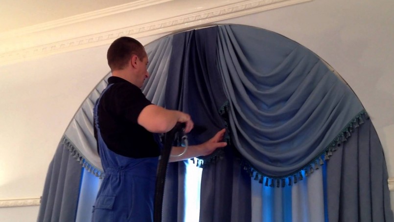 dry cleaning curtains at home