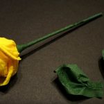 how to make a rose from a napkin