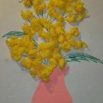gėlės iš servetėlių nuotraukos