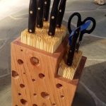 stalak za noževe DIY dizajn dekor
