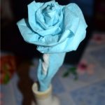 ruže iz salveta učiniti sami foto dizajn