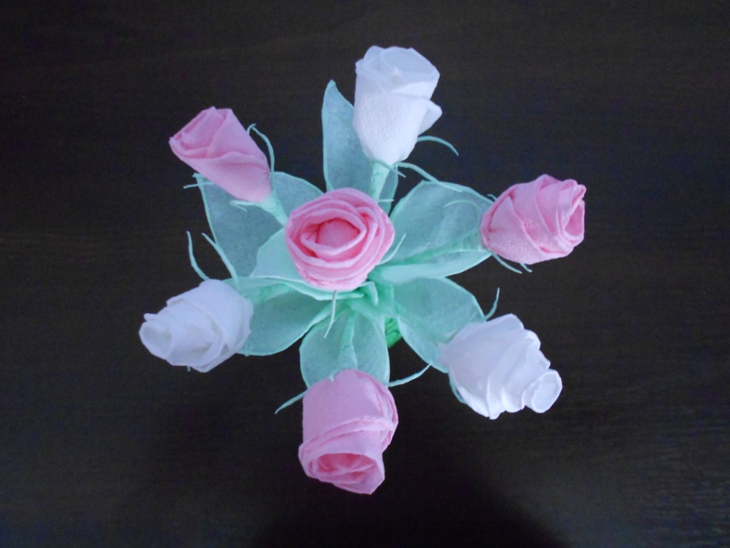 roses from napkins do it yourself photo ideas