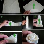 Roses from napkins do it yourself ideas