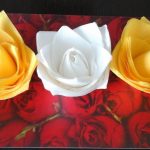 projekt papieru serwetki róże