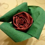 roses from paper napkins design ideas