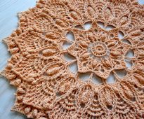 crochet napkin design photo
