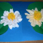 appliqué paper napkin flowers