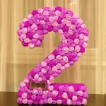 numbers and letters from napkins decor design