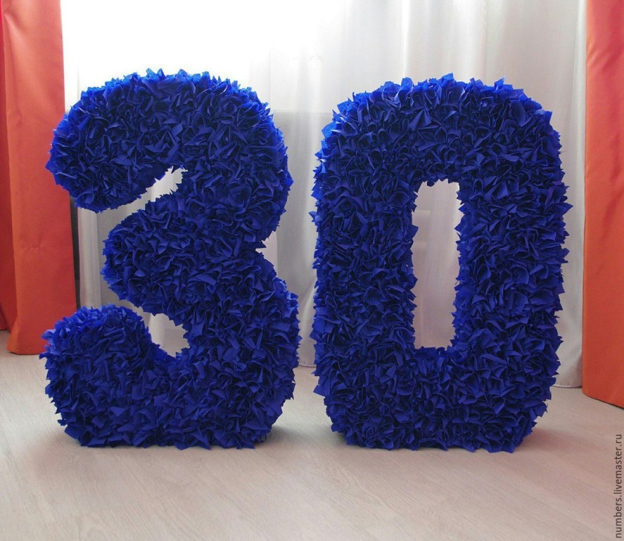 numbers and letters from napkins design ideas