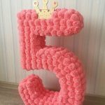 numbers and letters from napkins photo decor