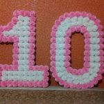 numbers and letters from napkins do it yourself decor design