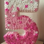 numbers and letters from napkins options ideas