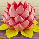 peçeteler dekor tasarım dan lotus çiçeği
