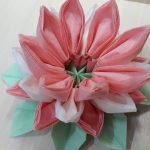 lotoso gėlė iš servetėlių foto dekoro