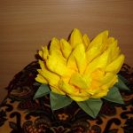 lotus flower mula sa napkins photo design