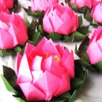 peçeteler dekor fikirleri gelen lotus çiçeği