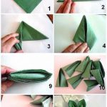 lotus flower from napkins step by step