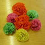 gėlės iš popierinių servetėlių nuotraukos