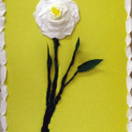 gėlės iš popierinės servetėlės