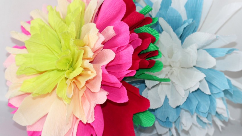 cvijeće iz papirnatih salveta učinite to sami dizajn fotografije