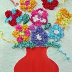 gėlės iš servetėlių dizaino nuotraukos