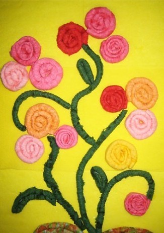 papierowe kwiaty serwetki pomysły zdjęcia