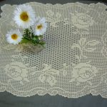 crochet fillet napkin in English