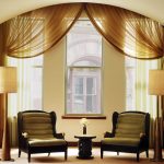 Single curtains for triple tall and narrow windows