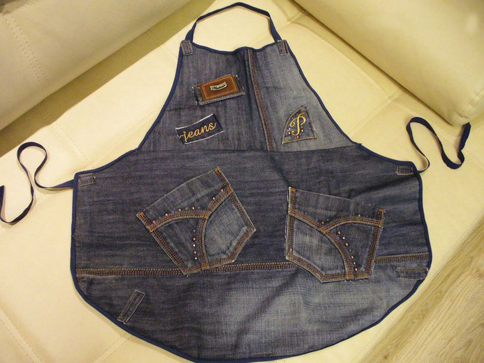 apron of jeans