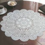 crochet fillet napkin photo design